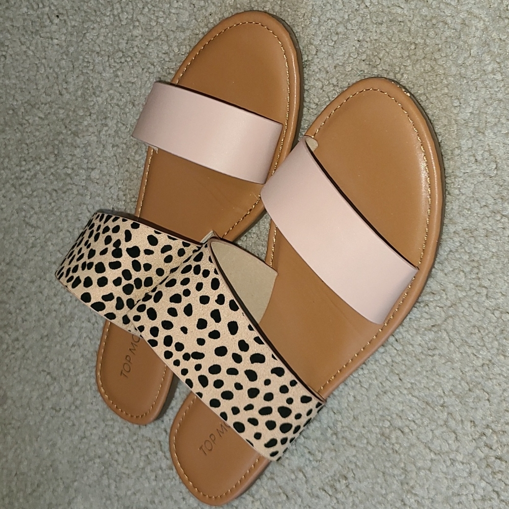 Womens Leopard sandals/slide on